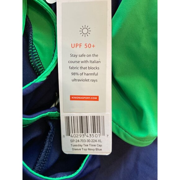 Kinona Tuesday Tee Time Sleeveless Golf Top Shirt Size XL New With Tag - Picture 2 of 3